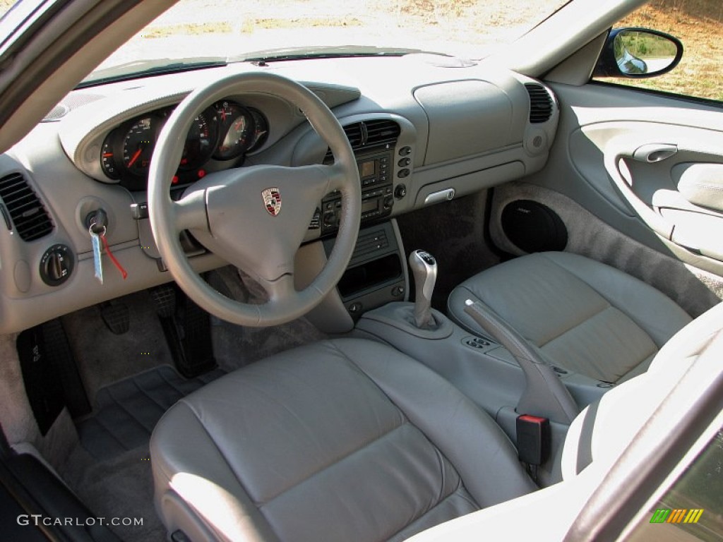 Graphite Grey Interior 2003 Porsche 911 Carrera 4S Coupe Photo #57338812