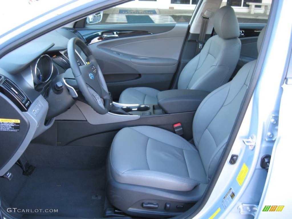 2012 Sonata Limited 2.0T - Iridescent Silver Blue Pearl / Gray photo #12