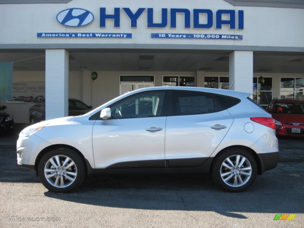 2012 Tucson Limited AWD - Diamond Silver / Black photo #1