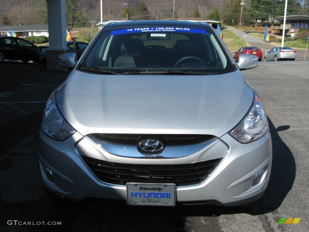 2012 Tucson Limited AWD - Diamond Silver / Black photo #3
