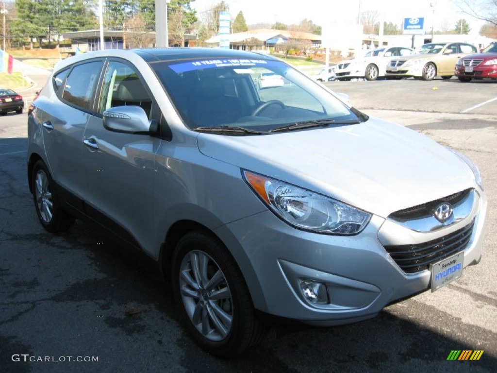 2012 Tucson Limited AWD - Diamond Silver / Black photo #4