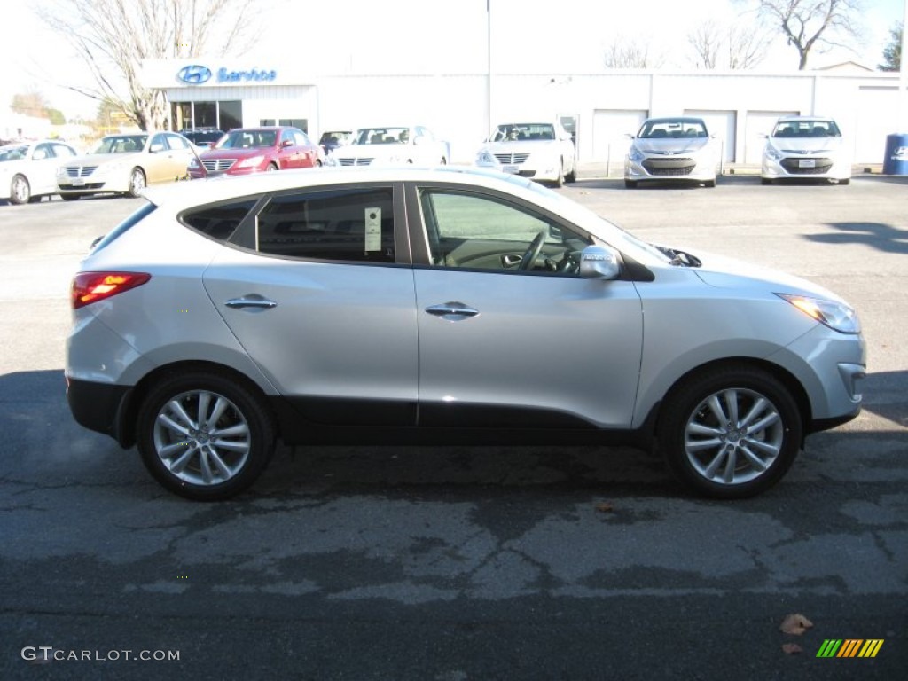 2012 Tucson Limited AWD - Diamond Silver / Black photo #5