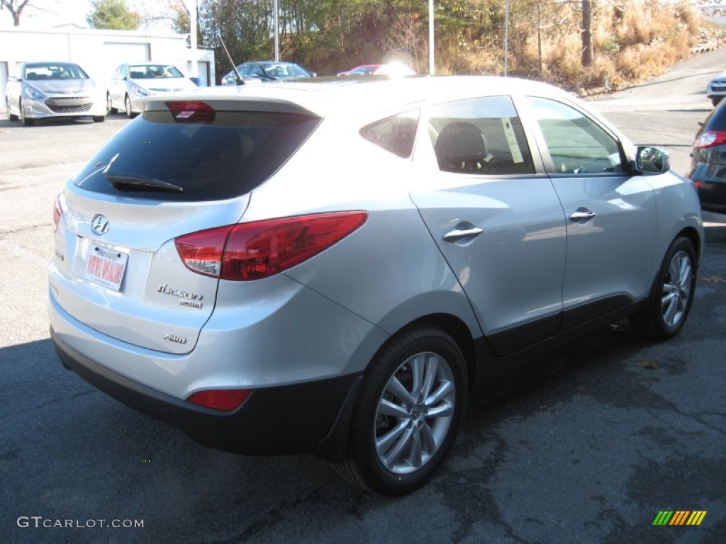 2012 Tucson Limited AWD - Diamond Silver / Black photo #6