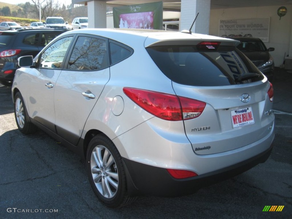 2012 Tucson Limited AWD - Diamond Silver / Black photo #8
