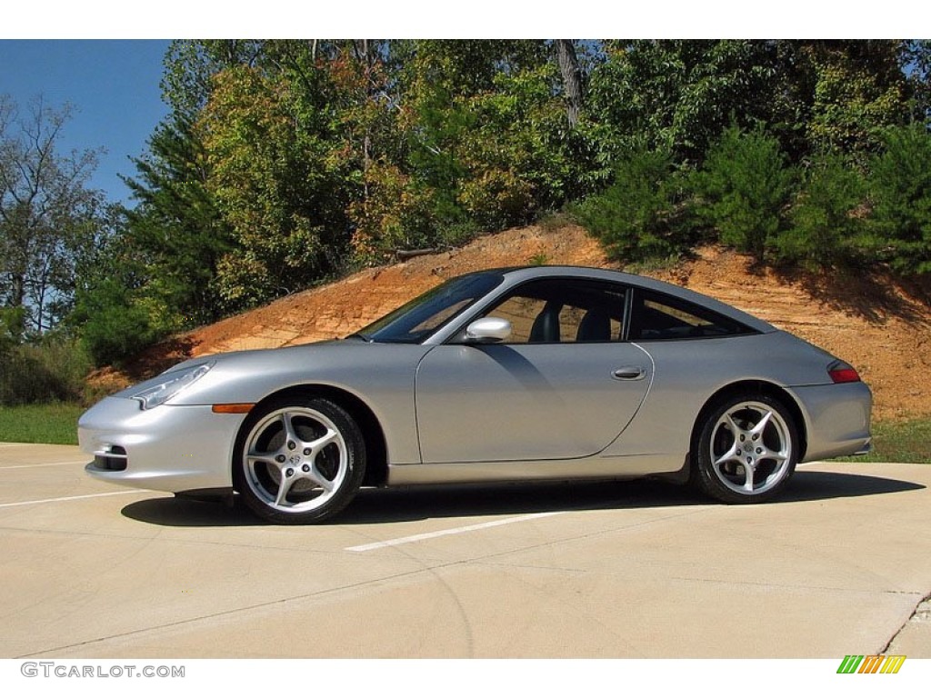 Arctic Silver Metallic 2003 Porsche 911 Targa Exterior Photo #57340520