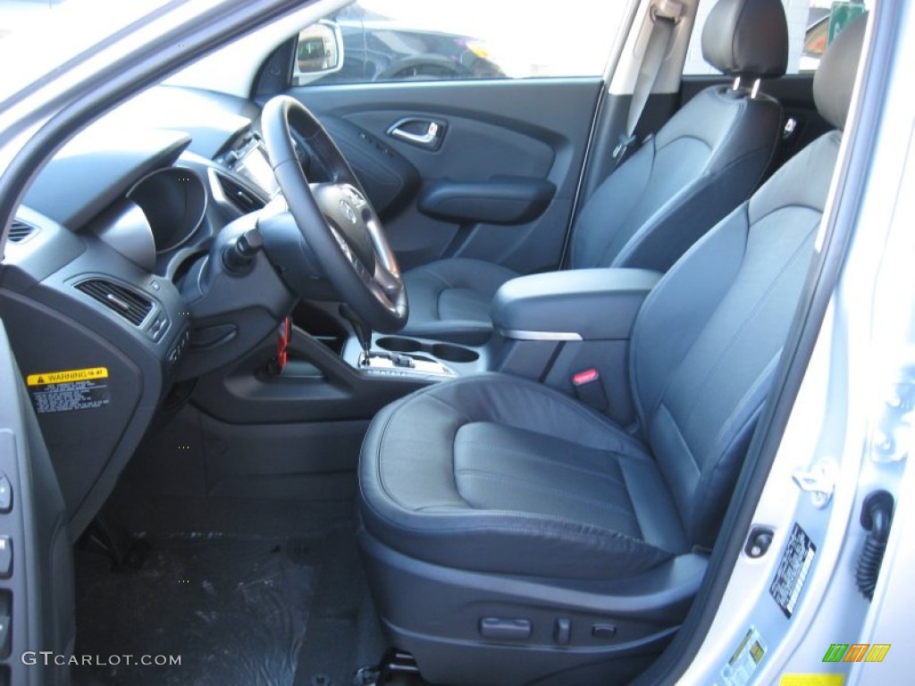 2012 Tucson Limited AWD - Diamond Silver / Black photo #14