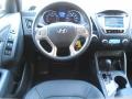 Black 2012 Hyundai Tucson Limited AWD Dashboard