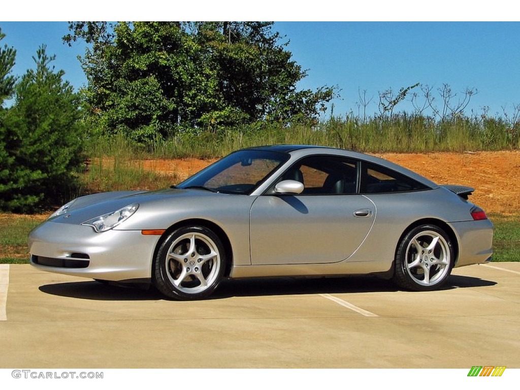 Arctic Silver Metallic 2003 Porsche 911 Targa Exterior Photo #57340615