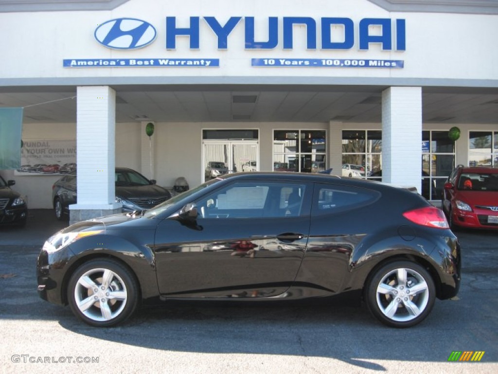 2012 Veloster  - Ultra Black / Black photo #1