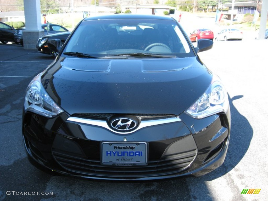 2012 Veloster  - Ultra Black / Black photo #3