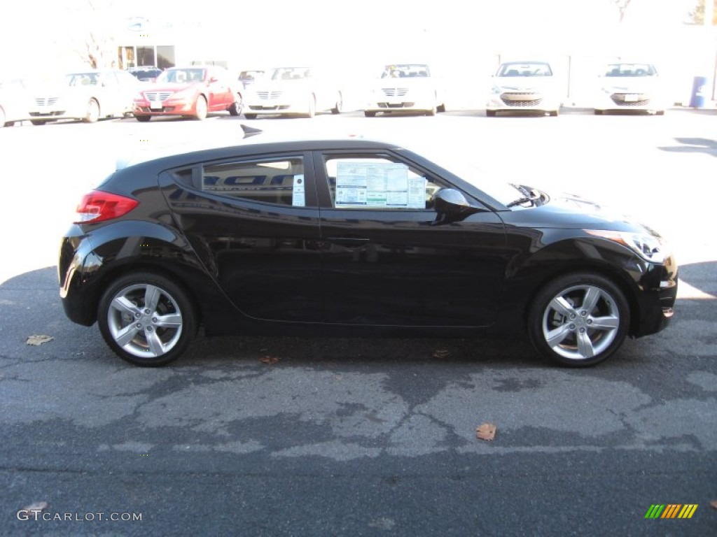 Ultra Black 2012 Hyundai Veloster Standard Veloster Model Exterior Photo #57340652