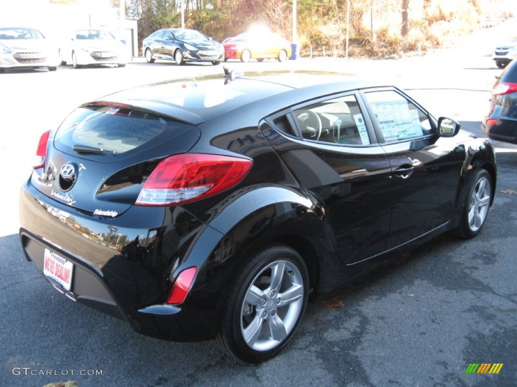 2012 Veloster  - Ultra Black / Black photo #6