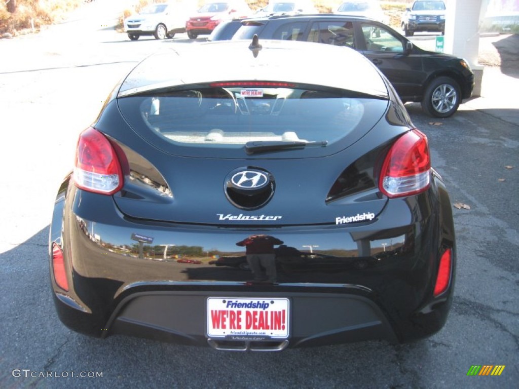2012 Veloster  - Ultra Black / Black photo #7