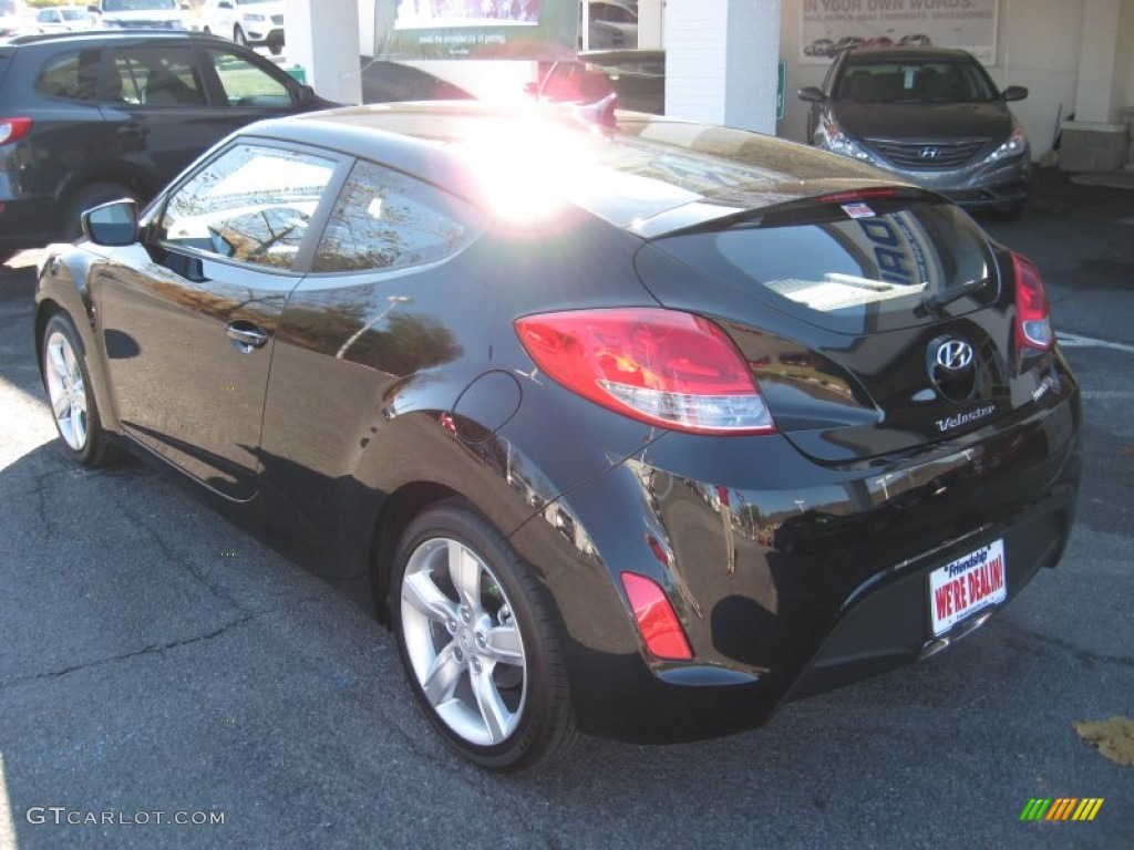 2012 Veloster  - Ultra Black / Black photo #8