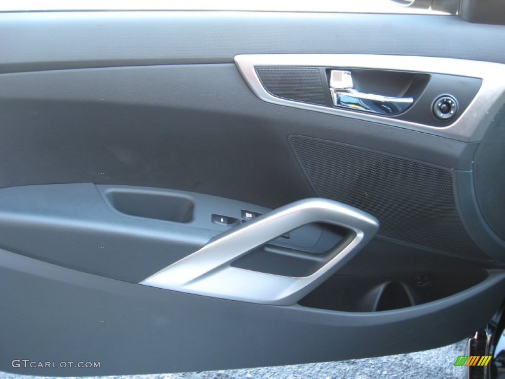 2012 Hyundai Veloster Standard Veloster Model Black Door Panel Photo #57340716