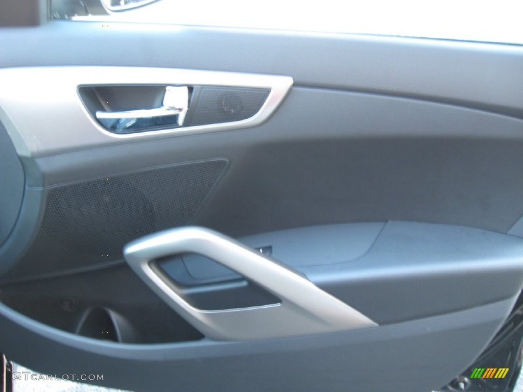 2012 Veloster  - Ultra Black / Black photo #22