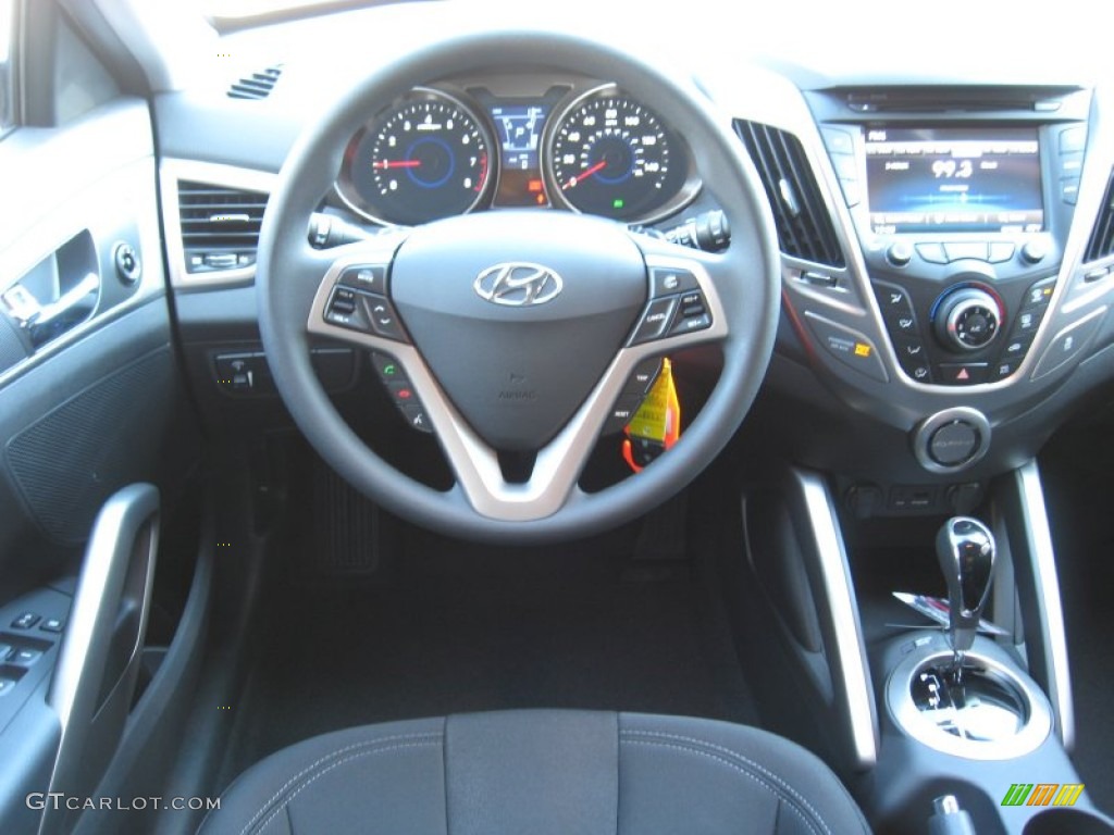 2012 Veloster  - Ultra Black / Black photo #23