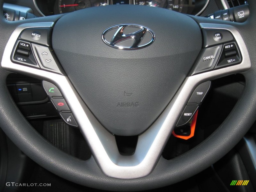 2012 Veloster  - Ultra Black / Black photo #26