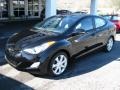 2012 Black Noir Pearl Hyundai Elantra Limited  photo #2