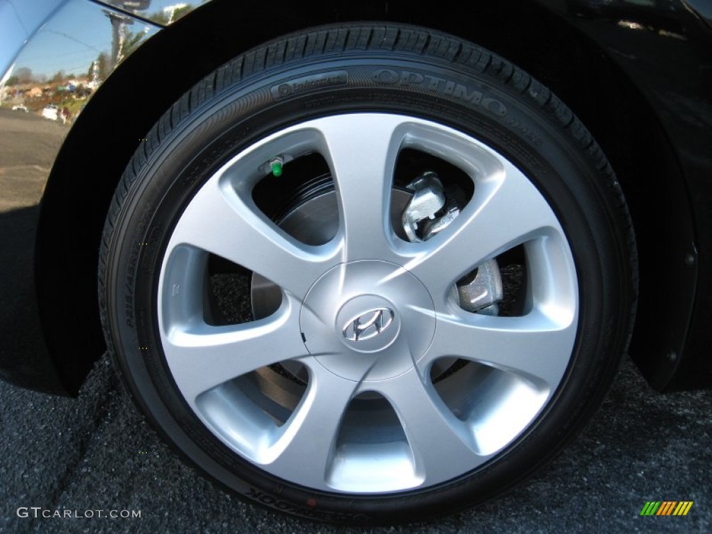 2012 Elantra Limited - Black Noir Pearl / Gray photo #10