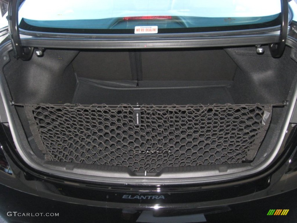 2012 Elantra Limited - Black Noir Pearl / Gray photo #11
