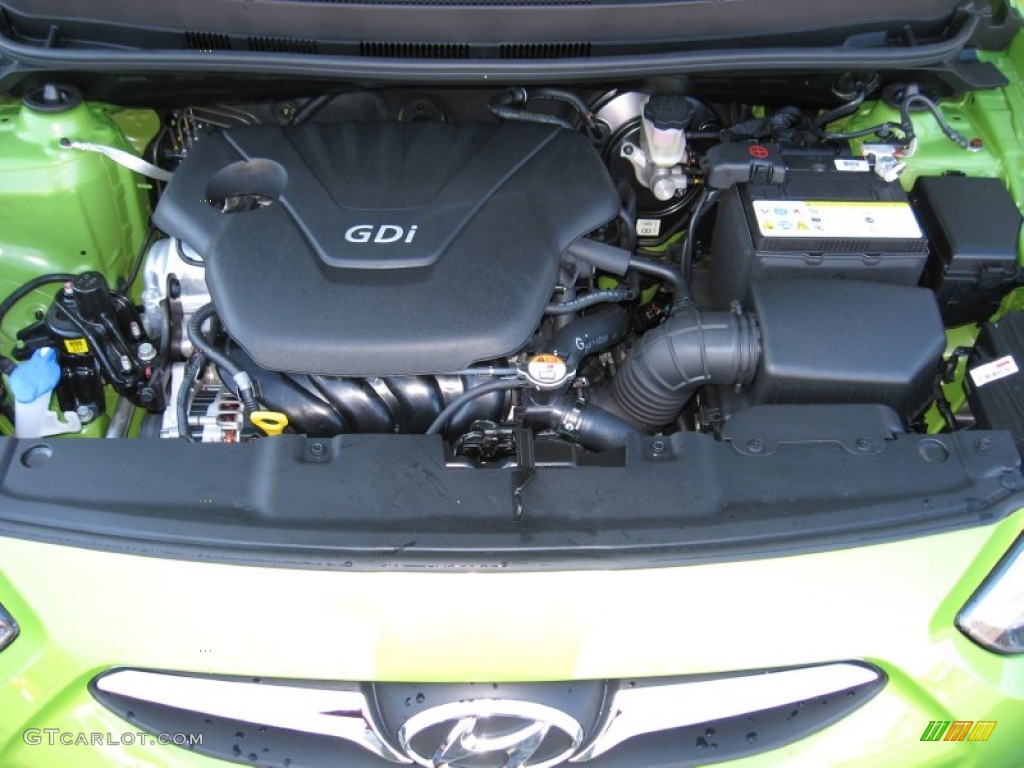 2012 Hyundai Accent SE 5 Door 1.6 Liter GDI DOHC 16-Valve D-CVVT 4 Cylinder Engine Photo #57341119