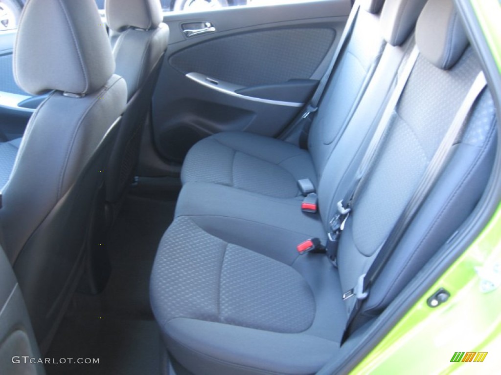 Black Interior 2012 Hyundai Accent SE 5 Door Photo #57341162