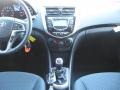 Black 2012 Hyundai Accent SE 5 Door Dashboard