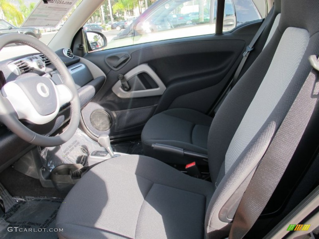 Plain Black Interior 2012 Smart fortwo pure coupe Photo #57342559