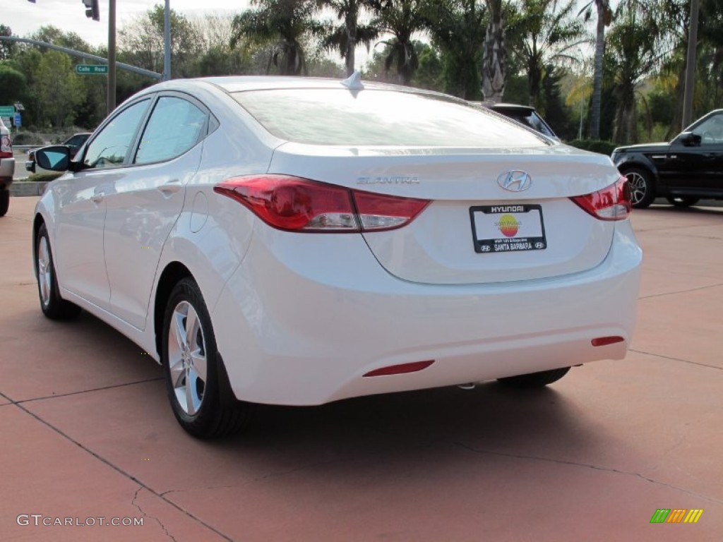 2012 Elantra GLS - Shimmering White / Beige photo #3