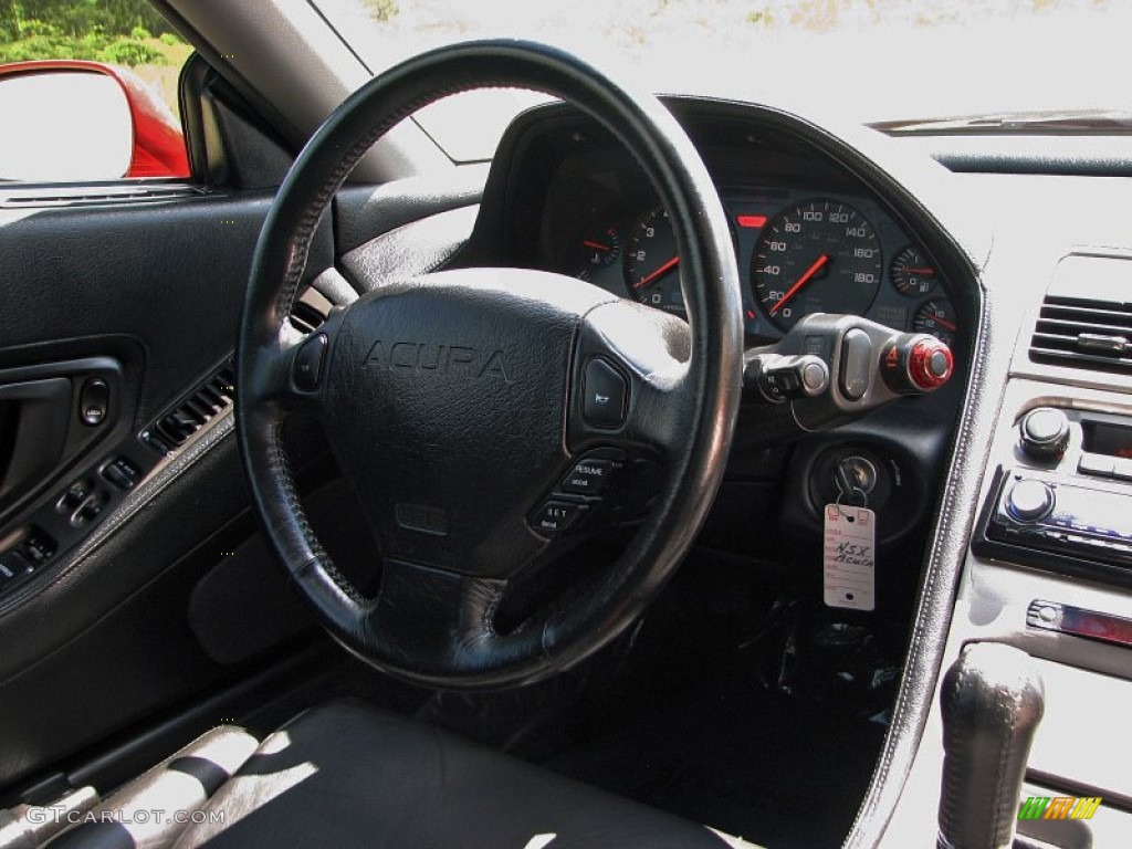 1991 Acura NSX Standard NSX Model Black Steering Wheel Photo #57342859