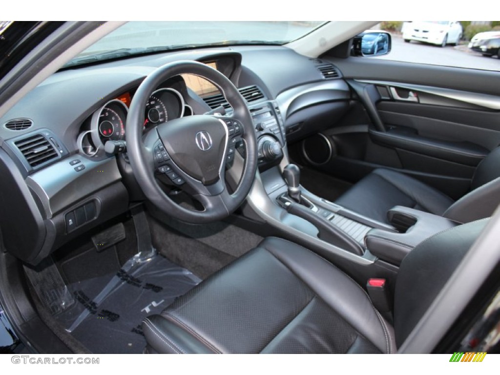 Ebony Black Interior 2011 Acura TL 3.7 SH-AWD Technology Photo #57343159