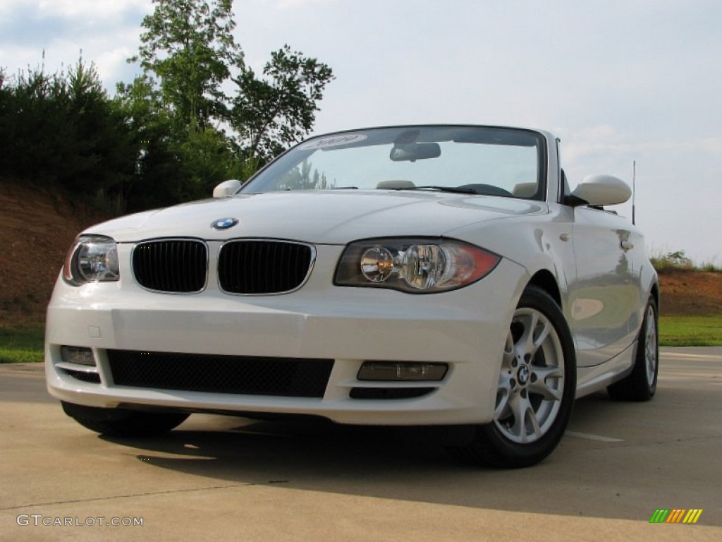 2009 1 Series 128i Convertible - Alpine White / Savanna Beige/Black Boston Leather photo #44