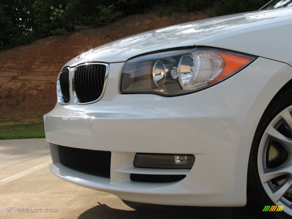 2009 1 Series 128i Convertible - Alpine White / Savanna Beige/Black Boston Leather photo #46
