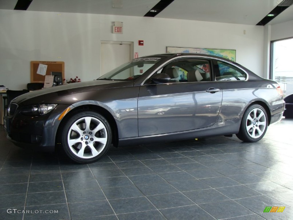 2008 3 Series 328xi Coupe - Sparkling Graphite Metallic / Gray photo #6