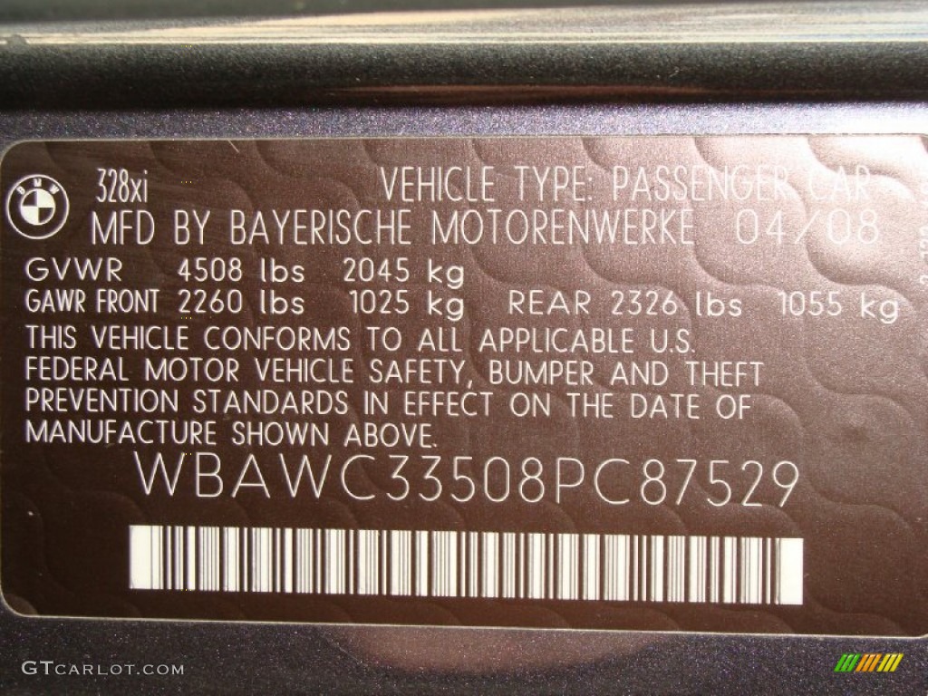 2008 3 Series 328xi Coupe - Sparkling Graphite Metallic / Gray photo #16