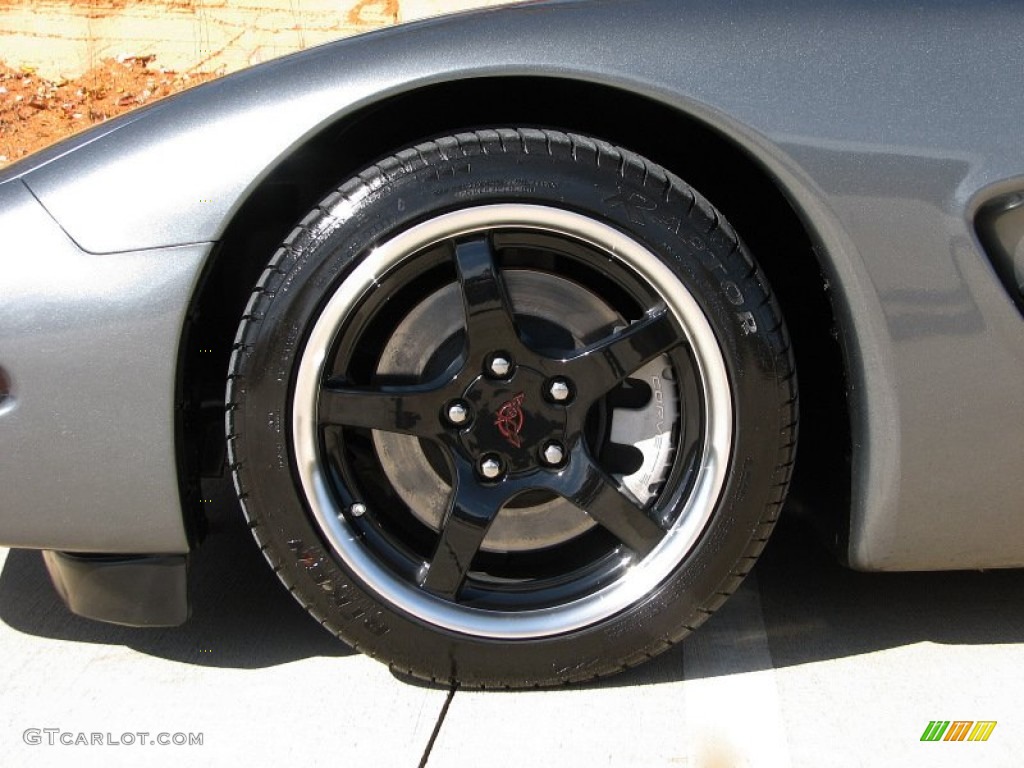 2003 Corvette Coupe - Medium Spiral Gray Metallic / Light Gray photo #22
