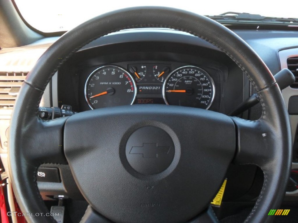 2010 Chevrolet Colorado LT Extended Cab Ebony/Light Cashmere Steering Wheel Photo #57345883