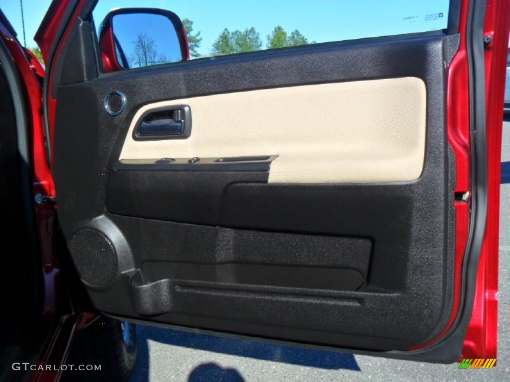 2010 Chevrolet Colorado LT Extended Cab Ebony/Light Cashmere Door Panel Photo #57345910