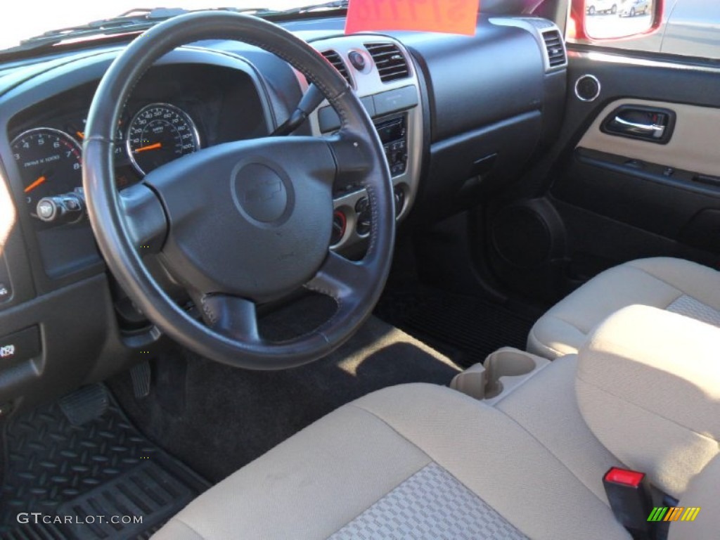 Ebony/Light Cashmere Interior 2010 Chevrolet Colorado LT Extended Cab Photo #57345925