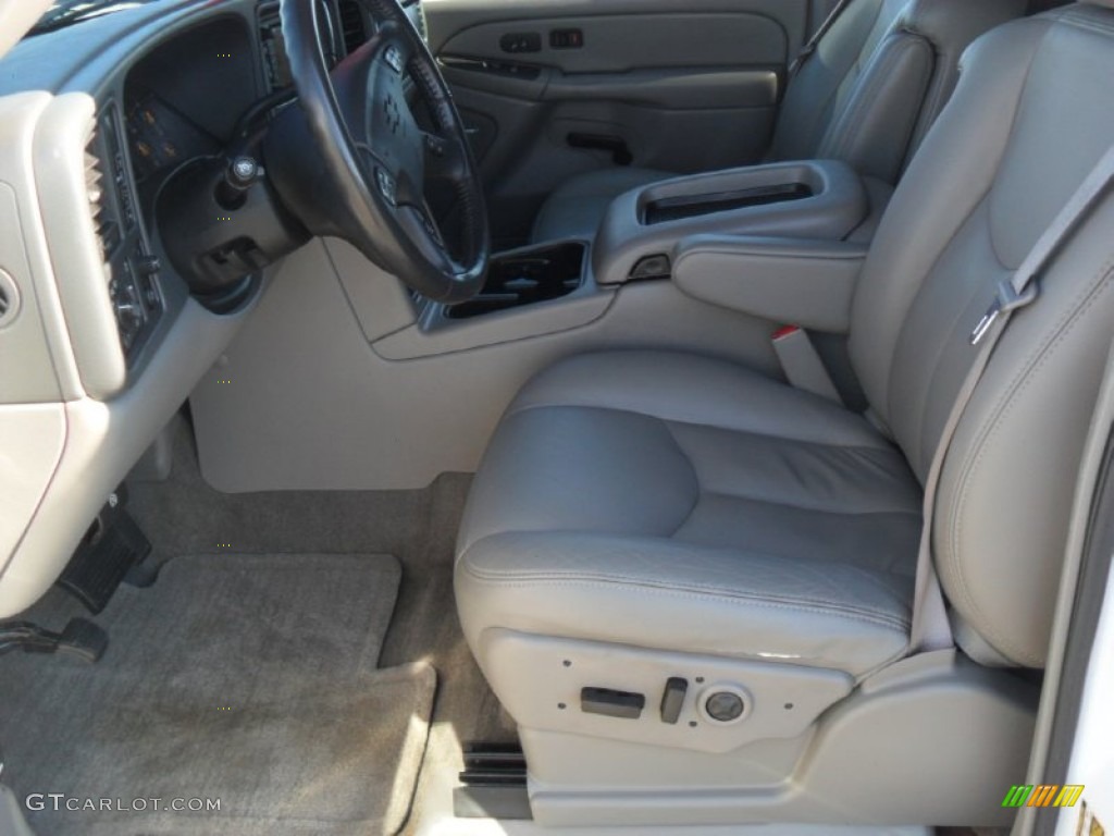 2005 Tahoe LT 4x4 - Summit White / Gray/Dark Charcoal photo #7