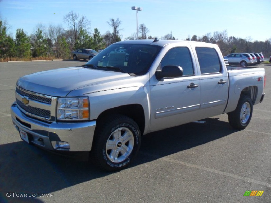 2012 Silverado 1500 LT Crew Cab 4x4 - Silver Ice Metallic / Ebony photo #1