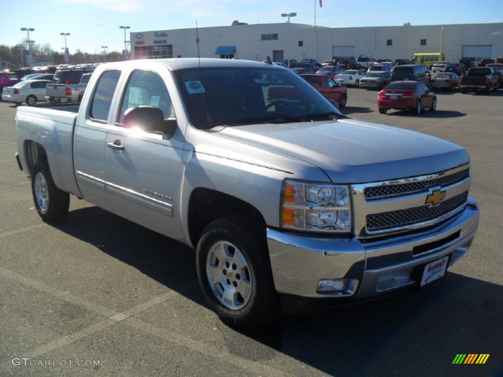 2012 Silverado 1500 LT Extended Cab - Silver Ice Metallic / Ebony photo #5