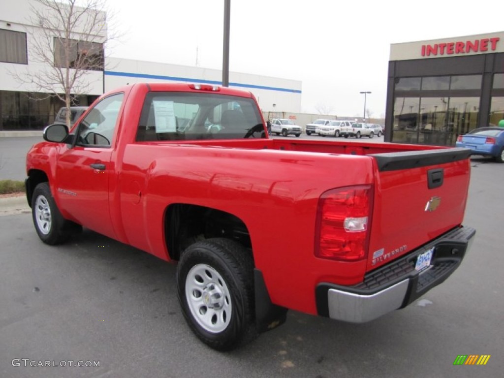 2009 Silverado 1500 Regular Cab - Victory Red / Dark Titanium photo #17
