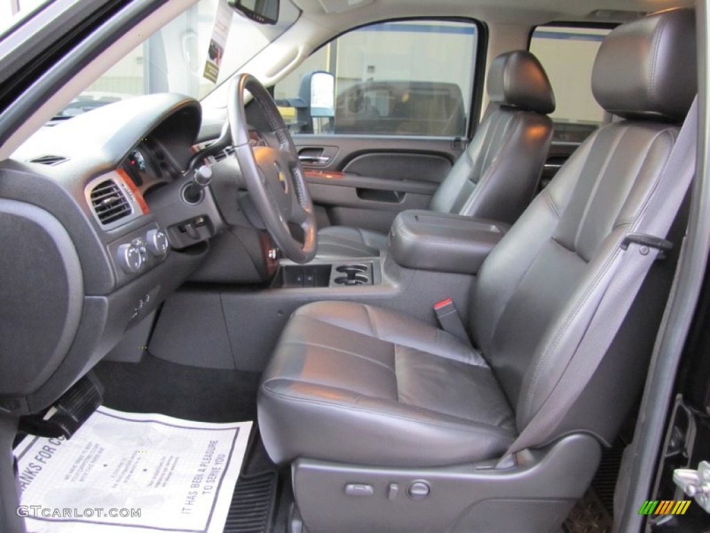 Ebony Interior 2010 Chevrolet Silverado 2500HD LTZ Crew Cab 4x4 Photo #57349080