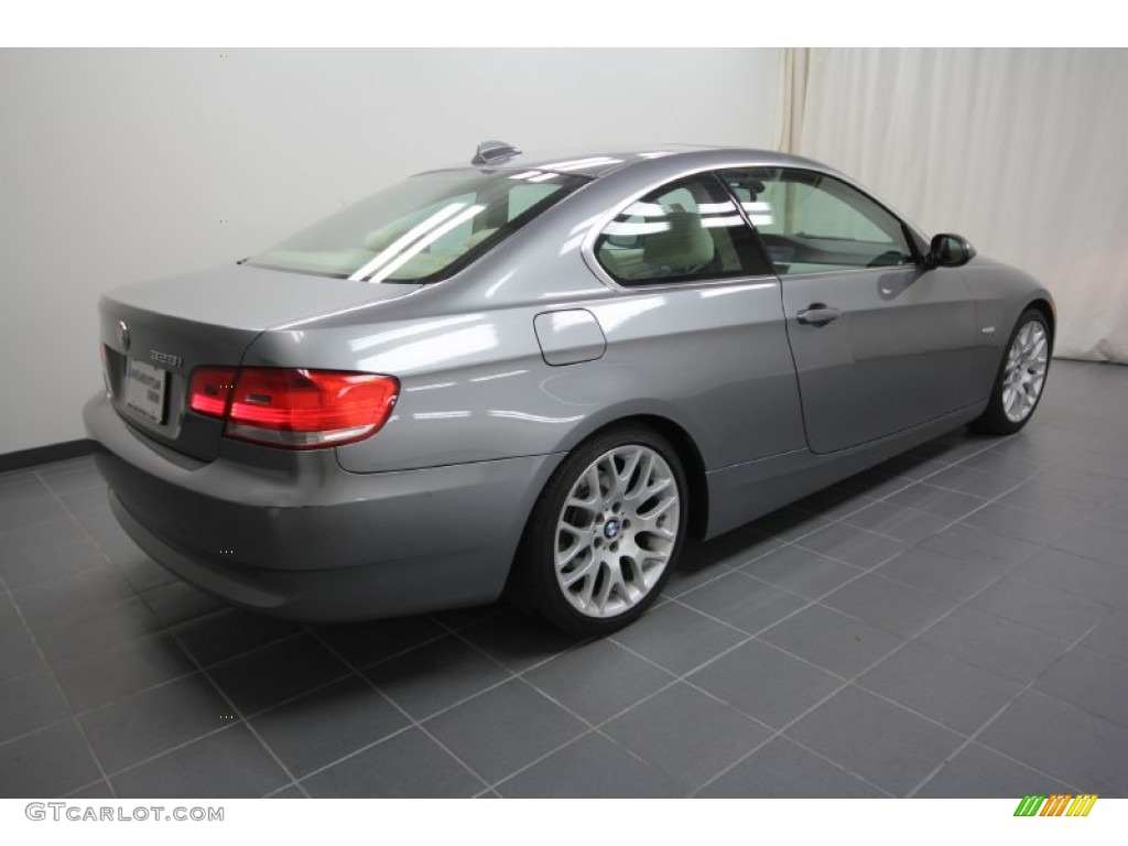 2007 3 Series 328i Coupe - Space Gray Metallic / Cream Beige photo #8