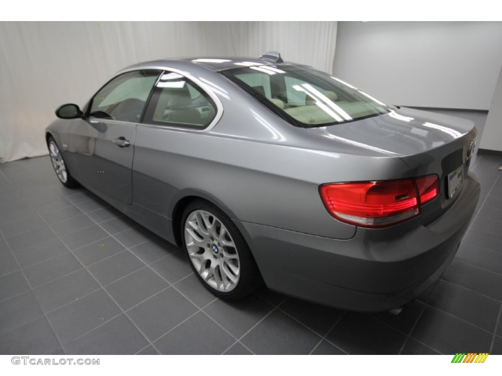 2007 3 Series 328i Coupe - Space Gray Metallic / Cream Beige photo #9