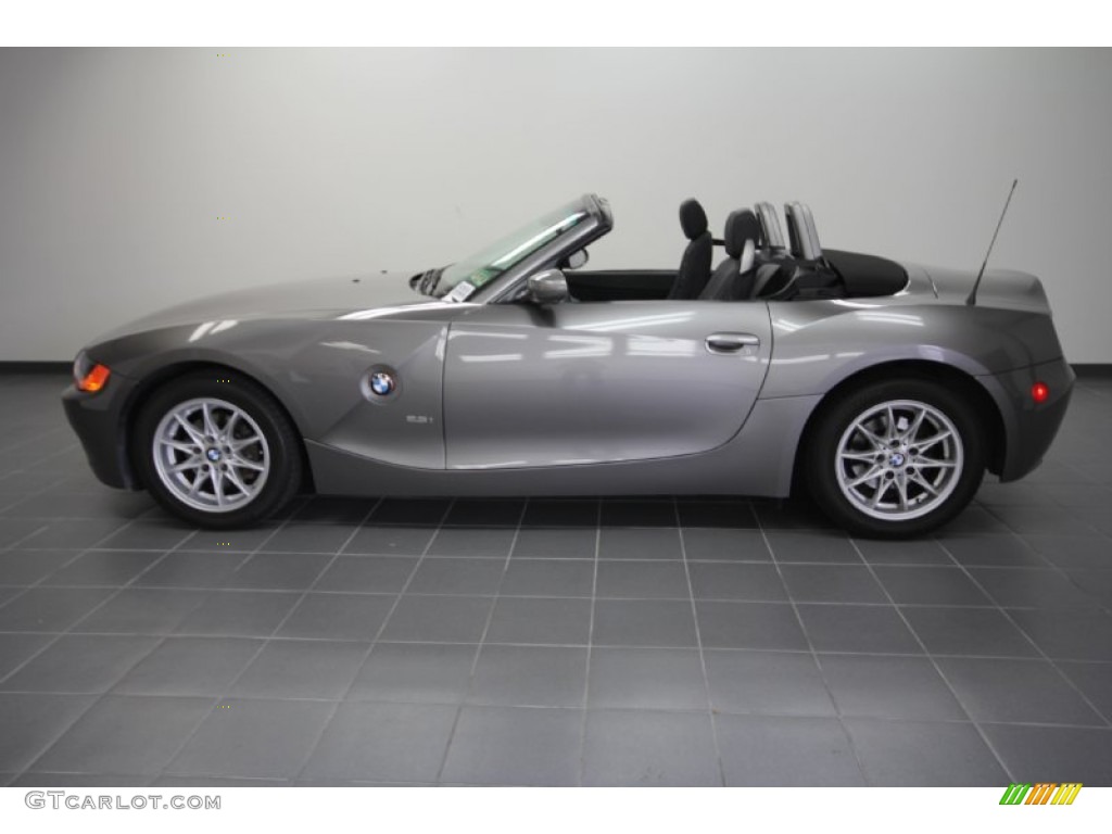 2004 Z4 2.5i Roadster - Sterling Gray Metallic / Black photo #2
