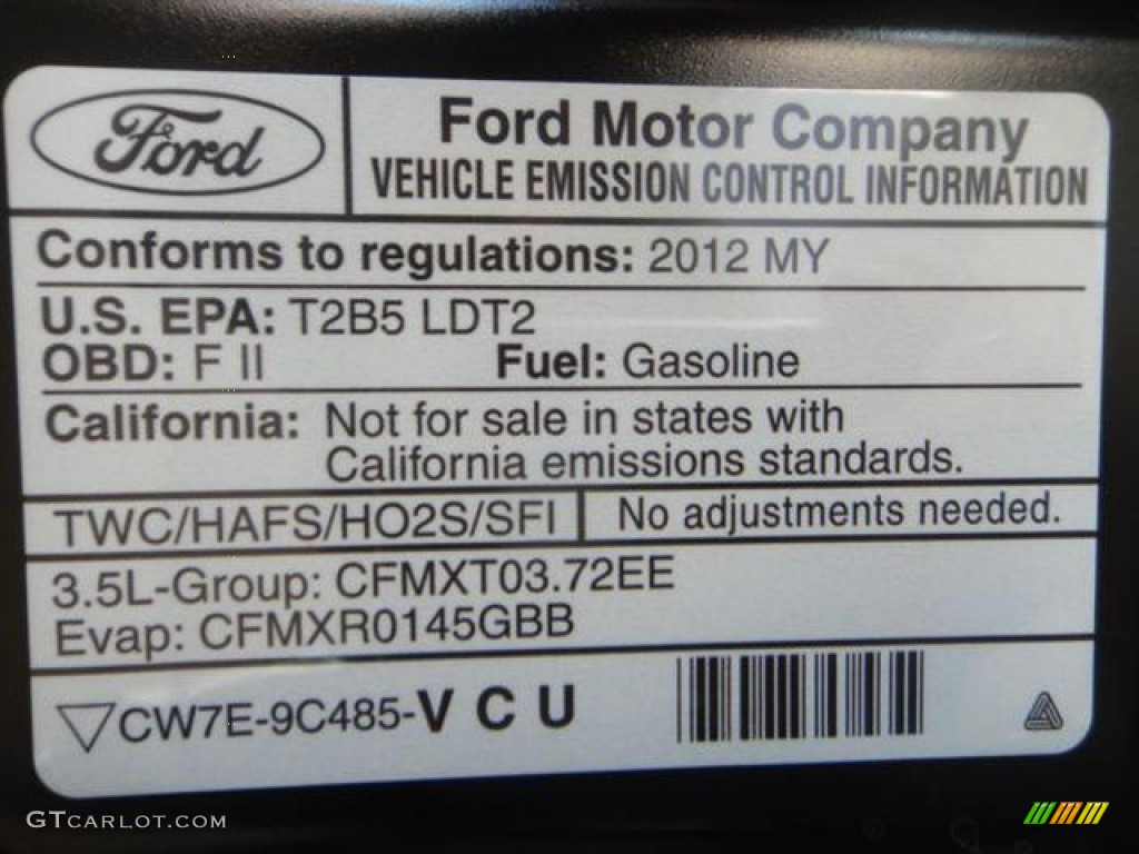 2012 Ford Edge SE Parts Photos