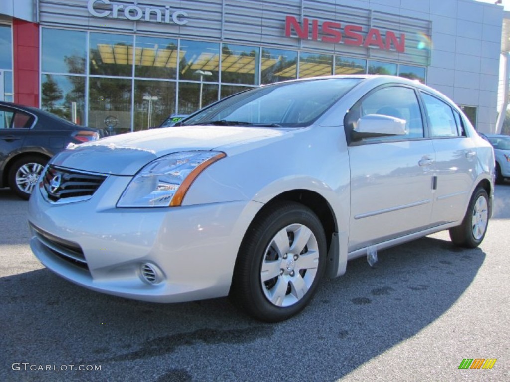 2012 Sentra 2.0 - Brilliant Silver Metallic / Charcoal photo #1